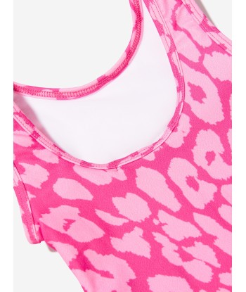 Balmain Baby Girls Leopard Print Swimsuit in Pink livraison et retour toujours gratuits