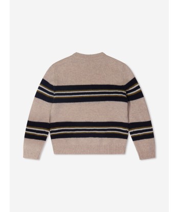 Bonpoint Boys Branco Wool Jumper Profitez des Offres !