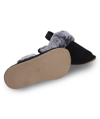 Plush Slippers - Hard Sole with Elastic du meilleur 