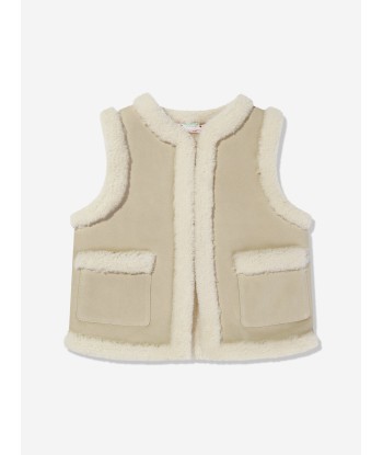 Bonpoint Girls Fleece Lined Bibi Gilet livraison gratuite