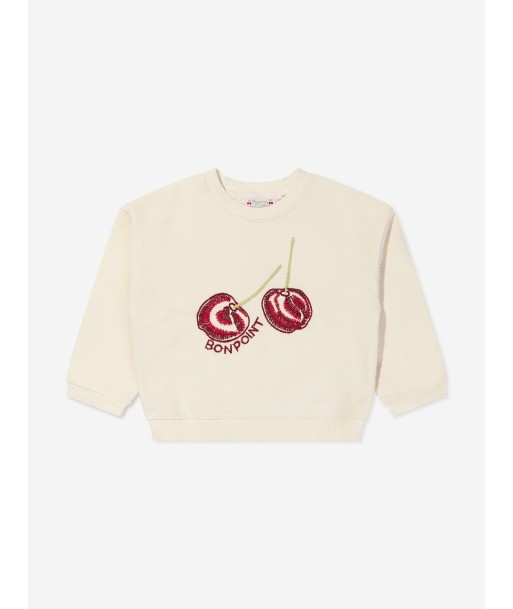 Bonpoint Girls Tayla Cherry Sweatshirt pas cher 