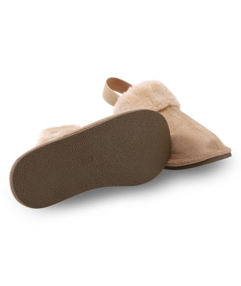 Plush Slippers - Hard Sole with Elastic du meilleur 