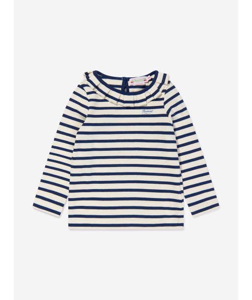 Bonpoint Girls Striped Long Sleeve Birkin T-Shirt Profitez des Offres !