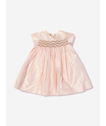 Bonpoint Baby Girls Silk Smocked Habillee Dress Les êtres humains sont 