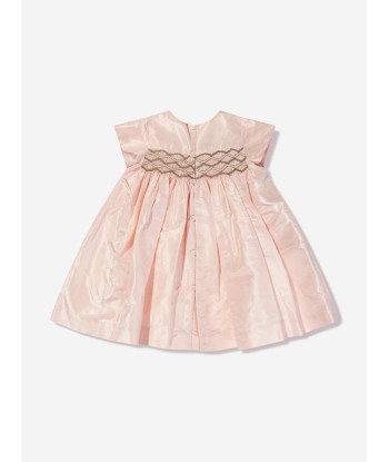 Bonpoint Baby Girls Silk Smocked Habillee Dress Les êtres humains sont 