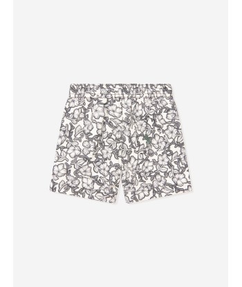 Bonpoint Boys Floral Swim Shorts in Black de votre