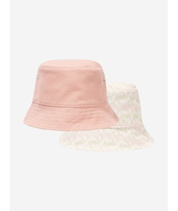 Bonpoint Girls Theana Reversible Bucket Hat in White sur le site 