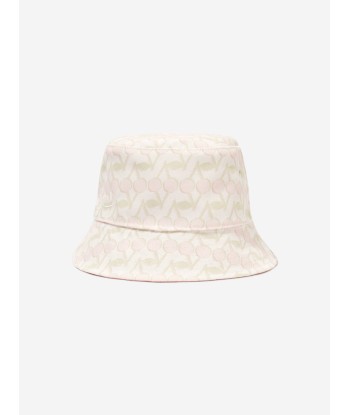 Bonpoint Girls Theana Reversible Bucket Hat in White sur le site 