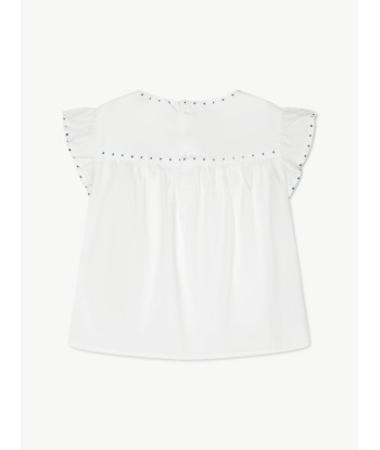 Bonpoint Girls Althea Blouse in White Par le système avancé 