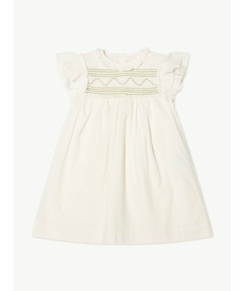 Bonpoint Girls Bijou Dress in White pas cheres