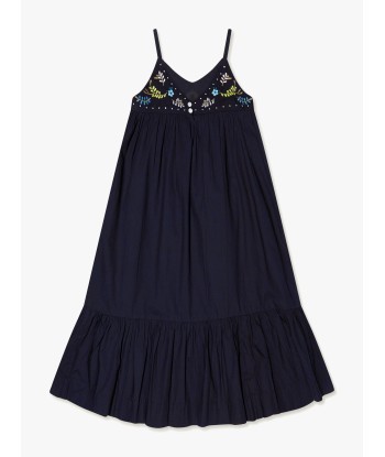 Bonpoint Girls Anya Maxi Dress in Charcoal est présent 