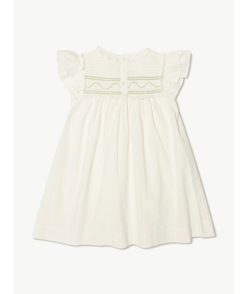 Bonpoint Girls Bijou Dress in White pas cheres