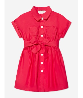 Bonpoint Girls Belted Gisele Dress in Red l'achat 