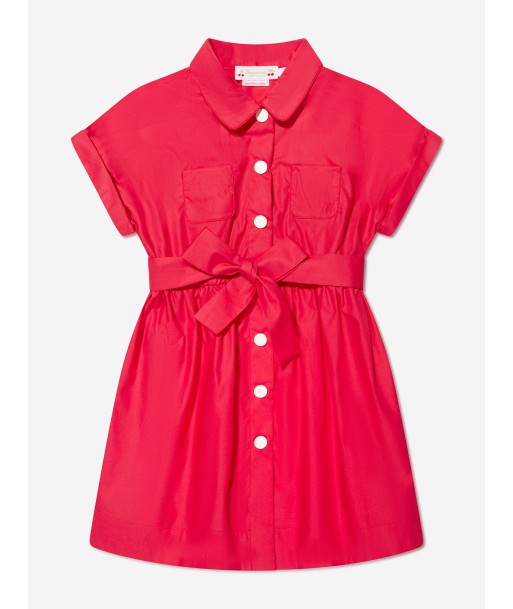 Bonpoint Girls Belted Gisele Dress in Red l'achat 