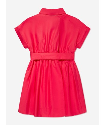 Bonpoint Girls Belted Gisele Dress in Red l'achat 