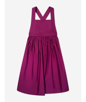 Bonpoint Girls Sleeveless Gladys Dress in Violet pas chere