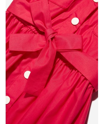 Bonpoint Girls Belted Gisele Dress in Red l'achat 