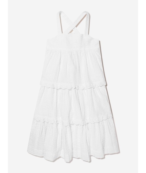 Bonpoint Girls Cherish Maxi Dress in White votre