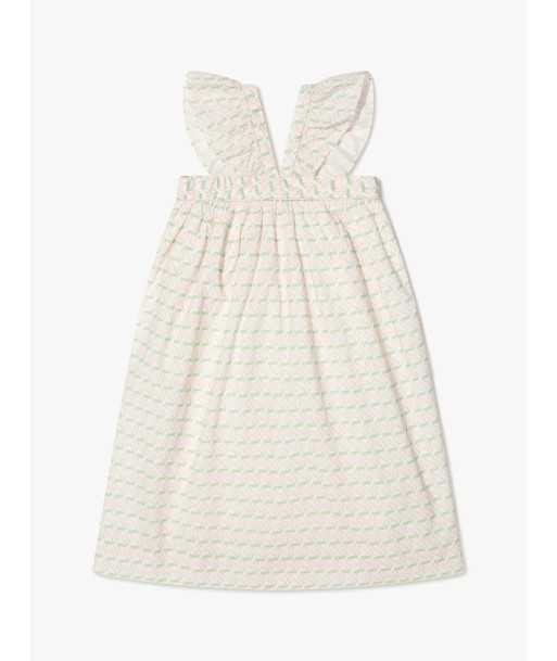 Bonpoint Girls Sleeveless Eleana Dress in Ivory Dans la société mordern