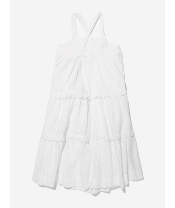 Bonpoint Girls Cherish Maxi Dress in White votre