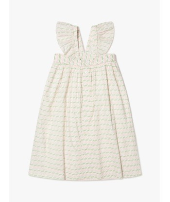 Bonpoint Girls Sleeveless Eleana Dress in Ivory Dans la société mordern