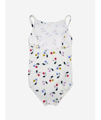 Bonpoint Girls Swimming Costume in White à prix réduit toute l'année