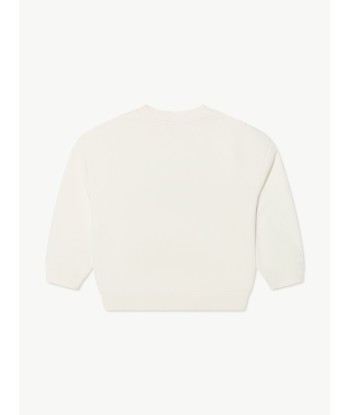 Bonpoint Girls Cherry Tayla Sweatshirt in White Véritable concentré