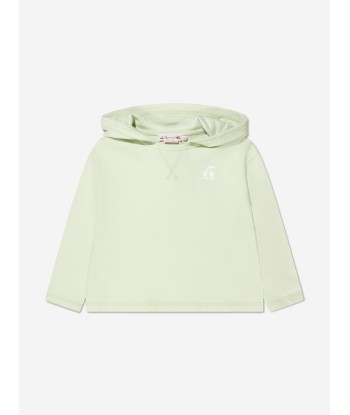 Bonpoint Girls Carmine Hoodie in Green la colonne vertébrale