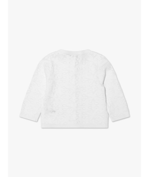 Bonpoint Baby Girls Clayel Cardigan in Ivory chez Cornerstreet bien 