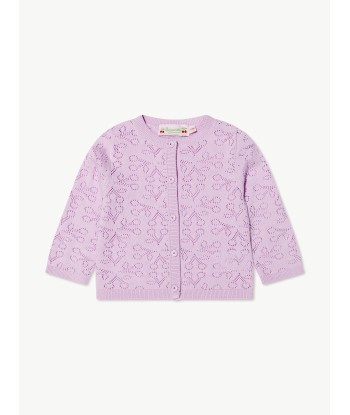 Bonpoint Baby Girls Clayel Cardigan in Lilac le concept de la Pate a emporter 