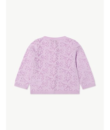 Bonpoint Baby Girls Clayel Cardigan in Lilac le concept de la Pate a emporter 