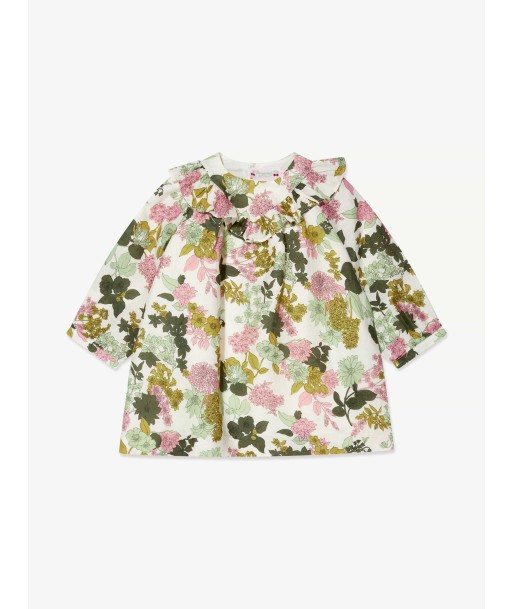 Bonpoint Baby Girls Floral Falbali Dress in Multicolour Pour