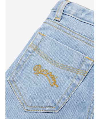 Bonpoint Girls Denim Shorts in Blue pas cher