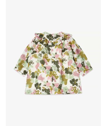 Bonpoint Baby Girls Floral Falbali Dress in Multicolour Pour