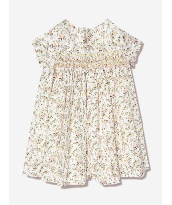 Bonpoint Baby Girls Smocked Maruska Dress in White commande en ligne