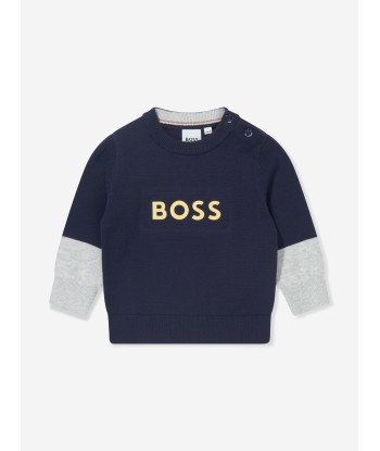 BOSS Baby Boys Knitted Logo Jumper la chaussure