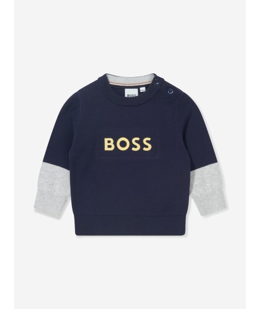 BOSS Baby Boys Knitted Logo Jumper la chaussure