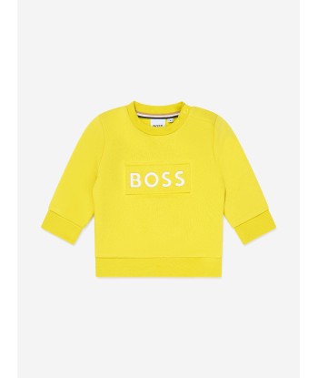 BOSS Baby Boys Logo Print Sweatshirt pas chere