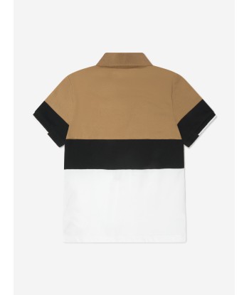 BOSS Boys Striped Branded Polo Shirt Jusqu'à 80% De Réduction