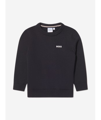 BOSS Boys Knitted Logo Jumper Comparez plus de prix