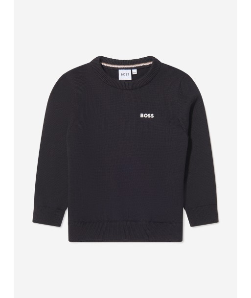 BOSS Boys Knitted Logo Jumper Comparez plus de prix