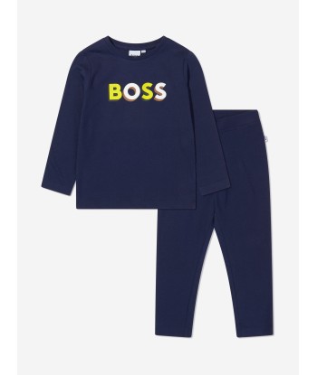 BOSS Boys Organic Cotton Logo Pyjamas pas cheres