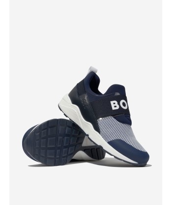 BOSS Boys Branded Slip On Trainers pas chere