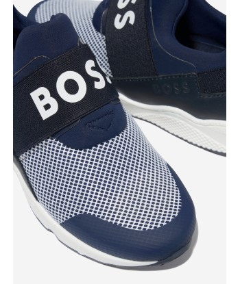 BOSS Boys Branded Slip On Trainers pas chere