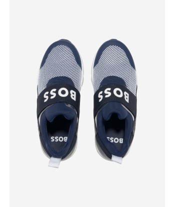 BOSS Boys Branded Slip On Trainers pas chere