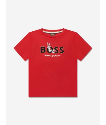 BOSS Boys Bugs Bunny T-Shirt In Red ou a consommer sur place