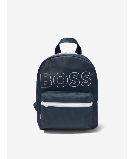 BOSS Kids Logo Backpack In Navy Les magasins à Paris et en Île-de-France