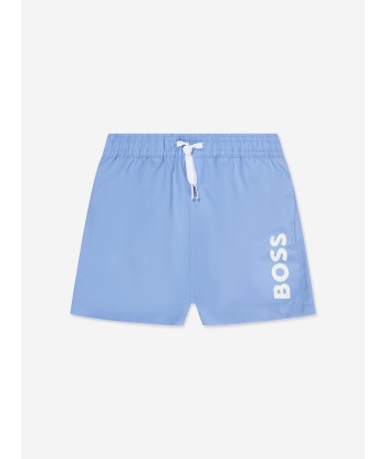 BOSS Baby Boys Logo Swim Shorts In Blue pas cheres