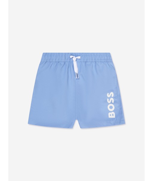 BOSS Baby Boys Logo Swim Shorts In Blue pas cheres