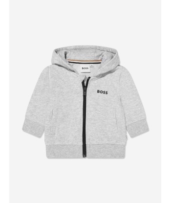 BOSS Baby Boys Zip Up Hoodie In Grey en linge